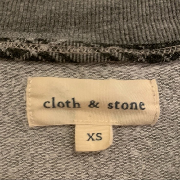 Cloth & Stone Gray Long Sleeve Sweatshirt Sweater Dress Size XS - Picture 6 of 8